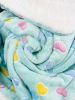 Ultra Plush Colorful Hearts Blanket